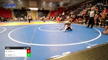 55 lbs Consolation - Mitchell Little, Oklahoma Wrestling Academy vs Garrett Doyle, Cowboy Wrestling Club