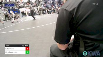 55 lbs Consolation - Grace Henry, Comanche Takedown Club vs Maxen LaFever, Newcastle Youth Wrestling