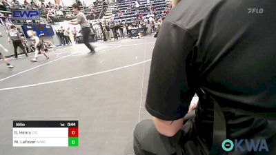 55 lbs Consolation - Grace Henry, Comanche Takedown Club vs Maxen LaFever, Newcastle Youth Wrestling