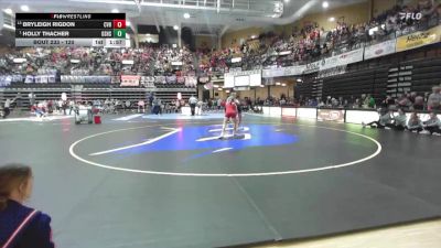 120 lbs Semifinal - Holly Thacher, Oskaloosa Hs vs Bryleigh Rigdon, Caney Valley Hs