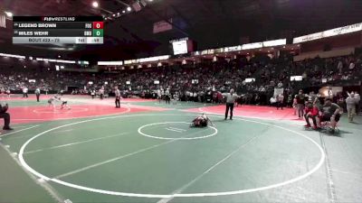 75 lbs Cons. Round 2 - Miles Wehr, BMDA vs Legend Brown, FOS2