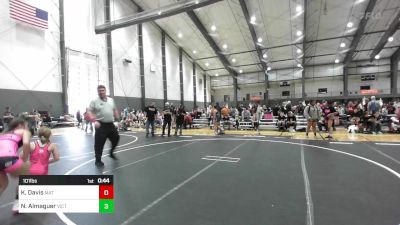 101 lbs Consi Of 4 - Kassidy Davis, Mat Demon WC vs Nevaeh Almaguer, Victory Wrestling-Central WA