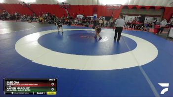 100-108 lbs Round 2 - Jase Cha, Brown Deer Jr Falcons Wrestling Club vs Xavier Marquez, Racine Area Wrestling Inc.