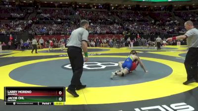 D2-120 lbs Cons. Round 3 - Larry Moreno, Wauseon vs Jacob Ohl, Ontario