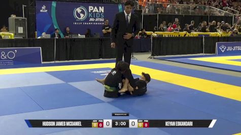 Hudson James McDaniel vs Keyan Eskandari 2025 Pan Kids Jiu-Jitsu IBJJF Championship
