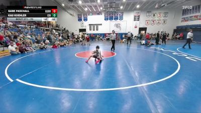 70 lbs Cons. Semi - Gabe Paschall, Glenrock Intermediate Middle School vs Kaij Koehler, Centennial Middle School
