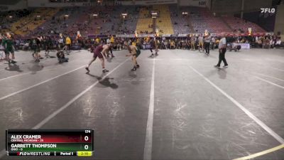 174 lbs 2nd Wrestleback (16 Team) - Alex Cramer, Central Michigan vs Garrett Thompson, Ohio