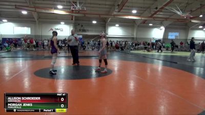 120 lbs Cons. Round 5 - Allison Schroeder, GIBSONBURG vs Morgan Jenks, Fowlerville