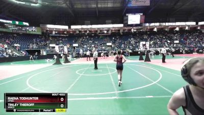 86 lbs Semifinal - Raena Todhunter, CPWA vs Tinley Thieroff, WWC3