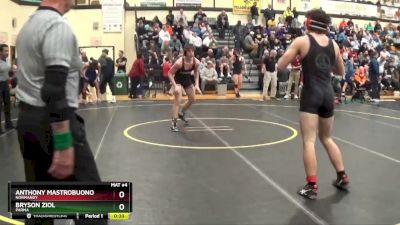 157 lbs Cons. Round 1 - Bryson Ziol, Parma vs Anthony Mastrobuono, Normandy