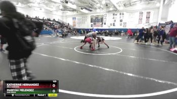 105 lbs Quarterfinal - Katherine Hernandez, Bell Gardens vs Mariyah Melendez, San Dimas