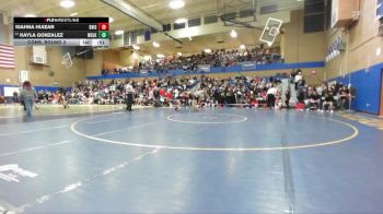 100lbs Cons. Round 2 - Kayla Gonzalez, Moses Lake (Girls) vs Kiahna Huizar, Davis (Girls)