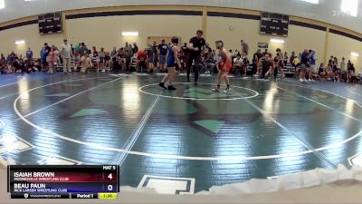 71 lbs Quarterfinal - Isaiah Brown, Mooresville Wrestling Club vs Beau Paun, Rick Larsen Wrestling Club