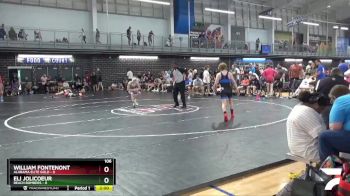 106 lbs Semis & 3rd Wb (16 Team) - Eli Jolicoeur, Beach Bombers vs William Fontenont, Alabama Elite Gold