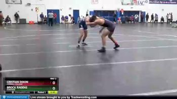 149 lbs Quarterfinal - Brock Radeke, Dubuque vs Cristian Dixon, Cornell College