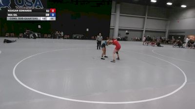 135 lbs Cons. Sub-quarters - Keagan Edwards, Illinois vs Mia Gil, Surfside X Wrestling