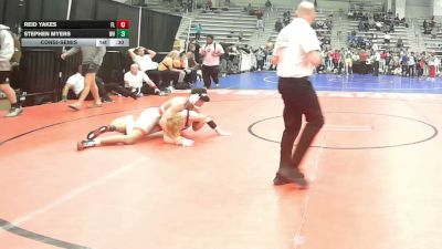 132 lbs Consolation - Reid Yakes, FL vs Stephen Myers, WV