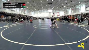 80 lbs Semifinal - Grayson Lippert, Mexico Wrestling vs Grayson Davidson, Club Not Listed