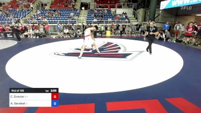 190 lbs Rnd Of 128 - Cole Grenier, CT vs Alihan Bereket, IL