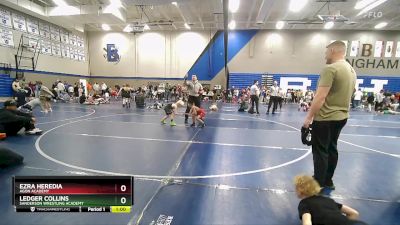 56 lbs Cons. Semi - Ledger Collins, Sanderson Wrestling Academy vs Ezra Heredia, Agon Academy