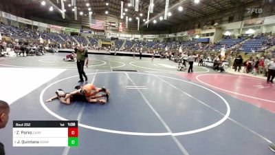 90 lbs Semifinal - Zachary Parks, Carson Middle School vs Jax Quintana, Adams City