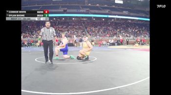 D3-285 lbs Quarterfinal - Connor White, Kingsford vs Dylan Boone, Brooklyn Columbia Central