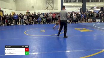 114 lbs R-32 - Brady Slicker, Hickory vs Drake McClure, Bentworth