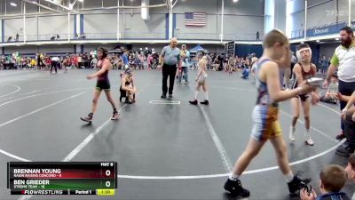 68 lbs Finals (2 Team) - Brennan Young, Ragin Raisins Concord vs Ben Grieder, Xtreme Team