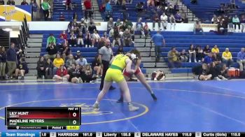 140 lbs 3rd Place Match - Lily Hunt, Liberty vs Madeline Meyers, START