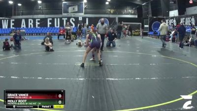 90 lbs Round 3 (4 Team) - Grace Vance, MYWAY Metro Girls vs Molly Root, Michigan Queens Of The Mat