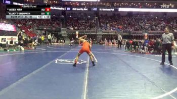 3A-126 lbs Champ. Round 2 - Elliott Gnewuch, Xavier, Cedar Rapids vs Aiden Kirk, Prairie, Cedar Rapids