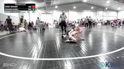 46 lbs Consolation - Avery Booher, Honey Badgers Wrestling Club vs Huxson Schell, Keystone Kids Wrestling Club