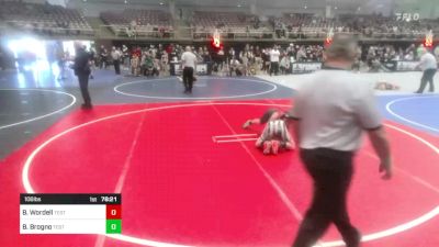 113 lbs Quarterfinal - Bentley Cano, Borger Youth Wrestling vs Crosby Miller, Pikes Peak Warriors