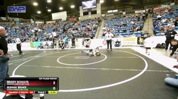 61 lbs 1st Place Match - Brady Schulte, Wichita Wrestling Club vs Roman Brake, Salina Wrestling Club