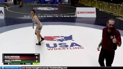 71 lbs Round 2 - Haley Calderon, California vs Aliya Smithson, California Mat Masters