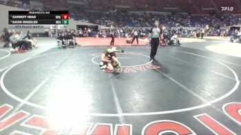 6A Boys 120 lbs 5th Place Match - David Wheeler, West Linn Boys vs Garrett Head, Barlow Boys