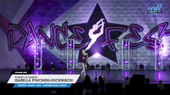 Power of Dance - Isabella Piwonski-Dickinson [2025 Junior - Solo - Contemporary/Lyrical Day] 2025 DanceFest Grand Nationals