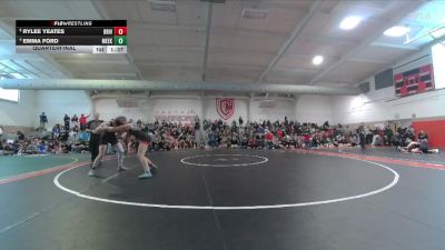 130 lbs Quarterfinal - Rylee Yeates, Bear River vs Emma Ford, Meeker