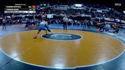 AA - 175 lbs Champ. Round 1 - Darren Mitchell, Missoula Big Sky / Loyola Sacred Heart vs Carson Shaw, Gallatin (Bozeman)