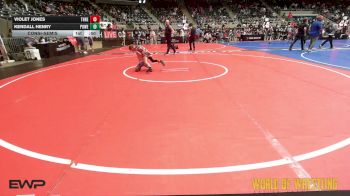 54 lbs Consolation - Violet Jones, Threestyle vs Kendall Henry, Powerhouse Comanche OK