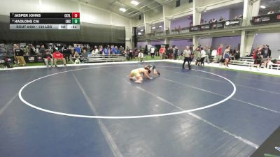 150 lbs Cons. Quarters - Jasper Johns, Central Kansas Young Lions Wrestling Club vs Haolong Cai, Legacy Wrestling Club