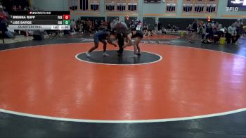 125 lbs Quarterfinal - Brenna Ruff, Prairie, Cedar Rapids vs Lise Batige, Cedar Rapids Jefferson