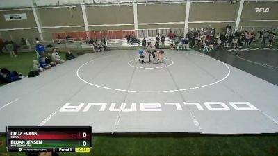 80 lbs Semifinal - Cruz Evans, COWA vs Elijah Jensen, Mat Demon WC