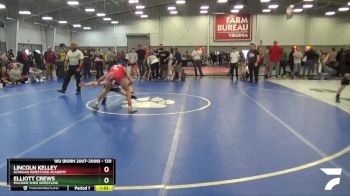 120 lbs Champ. Round 2 - Elliott Crews, Machine Shed Wrestling vs Lincoln Kelley, Scanlan Wrestling Academy