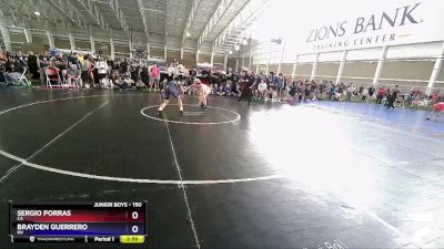 150 lbs Champ. Round 1 - Sergio Porras, CA vs Brayden Guerrero, NV