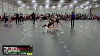 120 lbs Round 7 (8 Team) - Aaden Schiefer, Central York Wrestling Club vs Stephen Patterson, Team GT