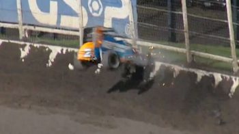 Justin Grant Walks Away From Vicious Midget Crash At Huset's Speedway