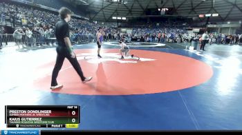 165 lbs Champ. Round 1 - Preston Dondlinger, Sumner Panthers Jr. Wrestling vs Kaius Gutierrez, Thunder Mountain Wrestling Club