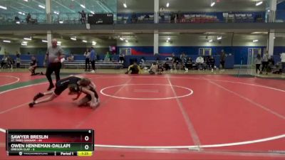 90 lbs Round 2 (6 Team) - Sawyer Breslin, St. Paris Graham vs Owen Henneman-Dallape, Oregon Clay