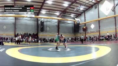 190 lbs Cons. Round 1 - Michael Feeney, Dublin Coffman vs Mason Chamberlain, Malvern Prep
